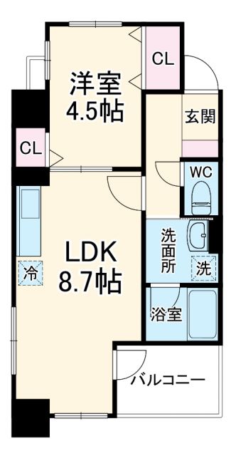 CITY SPIRE 名古屋大須の間取り写真