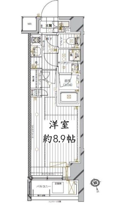 レガリス品川南大井IIの間取り写真