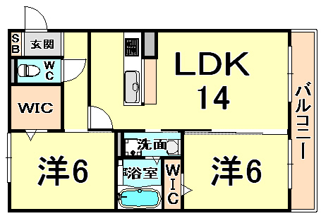 エクセルコート杭瀬の間取り写真