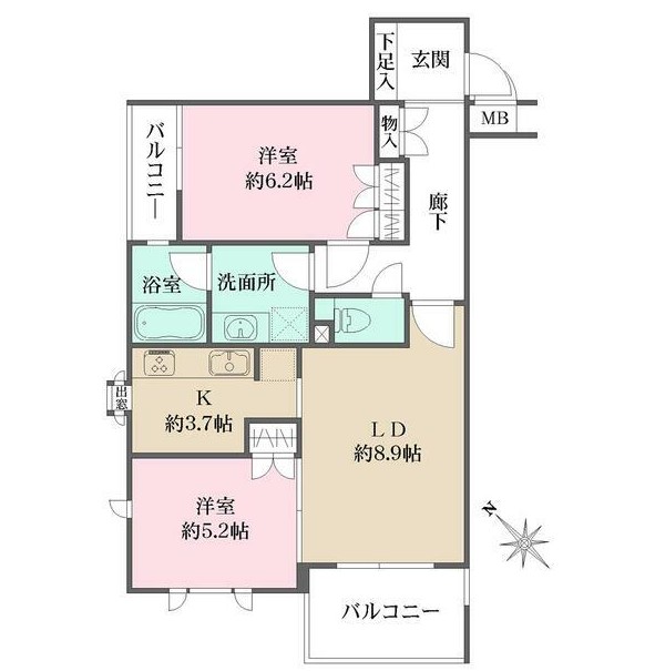 藤和シティホームズ代々木の間取り写真