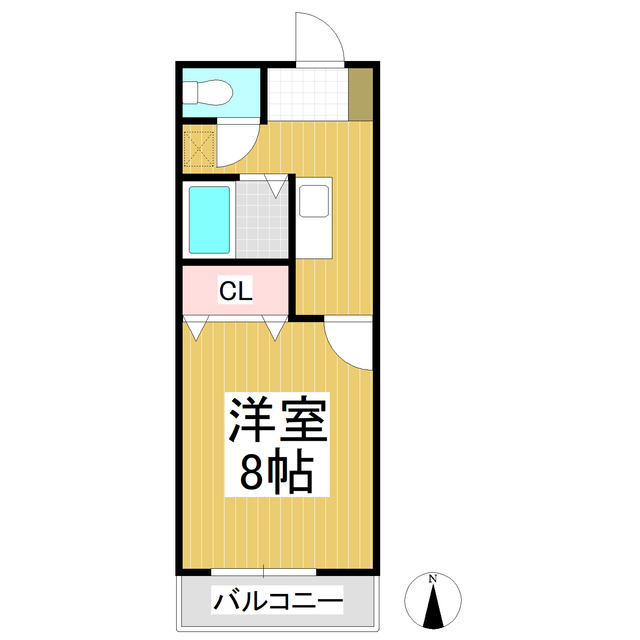 アパルト長野 1の間取り写真