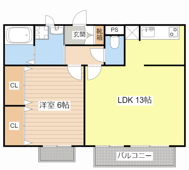 ＪＲ東海道本線 草津駅 徒歩24分 2階建 築18年の間取り写真