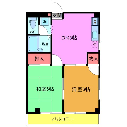 パレハウス日之出の間取り写真