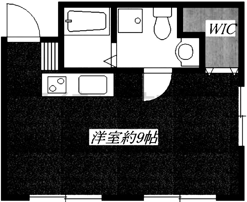 西鉄天神大牟田線 西鉄平尾駅 徒歩7分 4階建 築44年の間取り写真