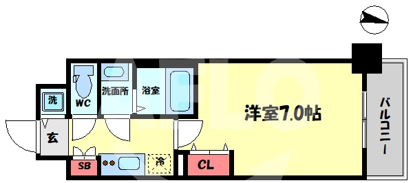 ファーストフィオーレ新梅田の間取り写真
