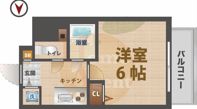 ＪＲ中央線 荻窪駅 徒歩10分 8階建 築24年の間取り写真