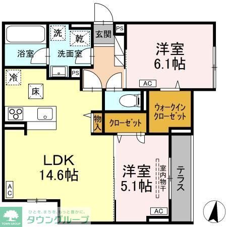 D-ROOMみなみ野ヒルズAの間取り写真