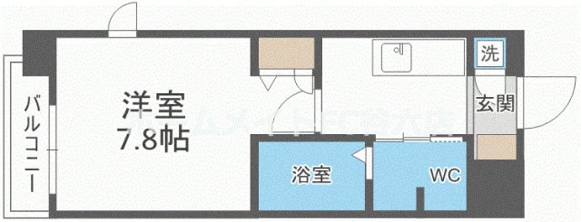 レジュールアッシュ南堀江の間取り写真