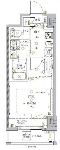 クレイシア秋葉原ラグゼスウィートの間取り写真