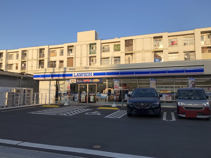 コンビニ　【ローソン夜宮2丁目店】（コンビニ）まで386m