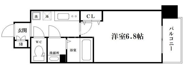 フォーリアライズ弁天町CROSSの間取り写真