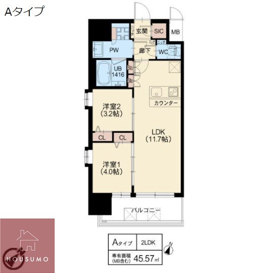 スプランディッド新大阪6の間取り写真