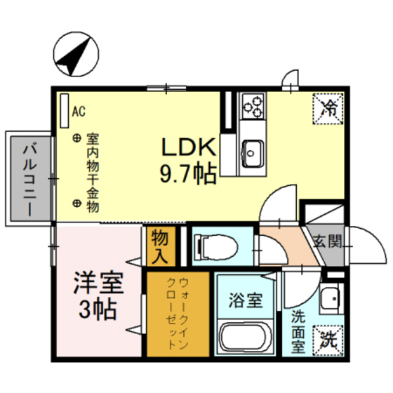 シェレトワレ上冨居の間取り写真