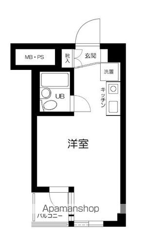 西武新宿線 高田馬場駅 徒歩9分 3階建 築29年の間取り写真