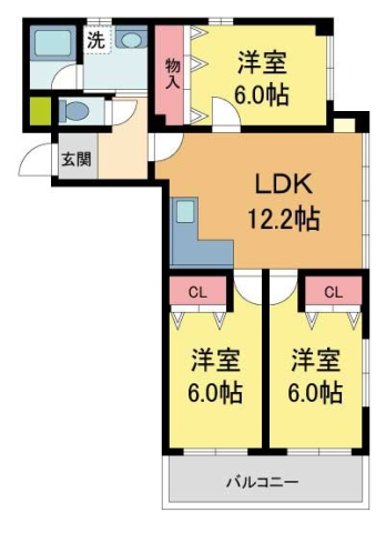 西宮北口ビルくすの木の間取り写真