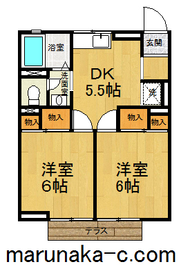 ジュネス陽光台の間取り写真