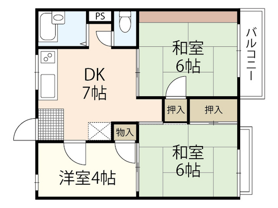 【コーポ石田の間取り】