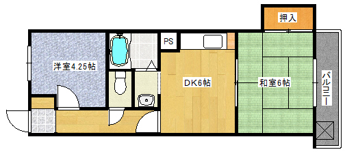 松井マンションの間取り