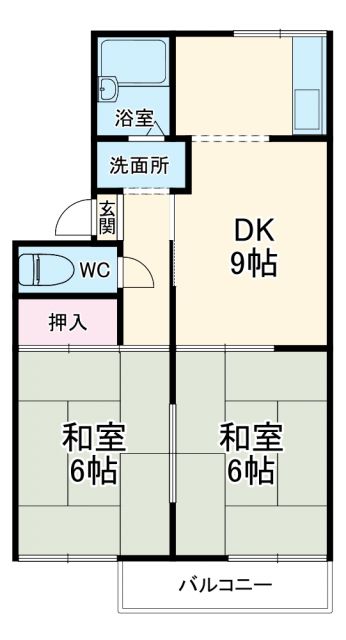 セジュール下条の間取り