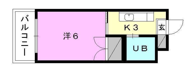 コーポヤマキ　Ｂ棟の間取り