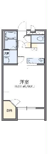 【レオパレスエメラルドストーンの間取り】