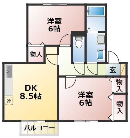 レークタウンDの間取り