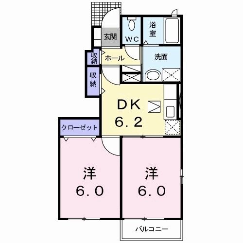 グレイス　ガーデン　Ｂ棟の間取り