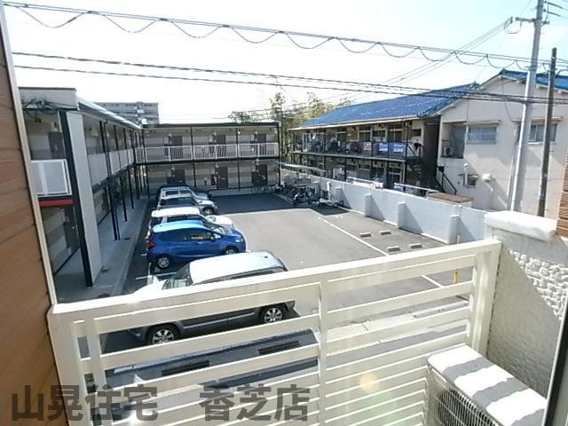 【香芝市瓦口のアパートの眺望】