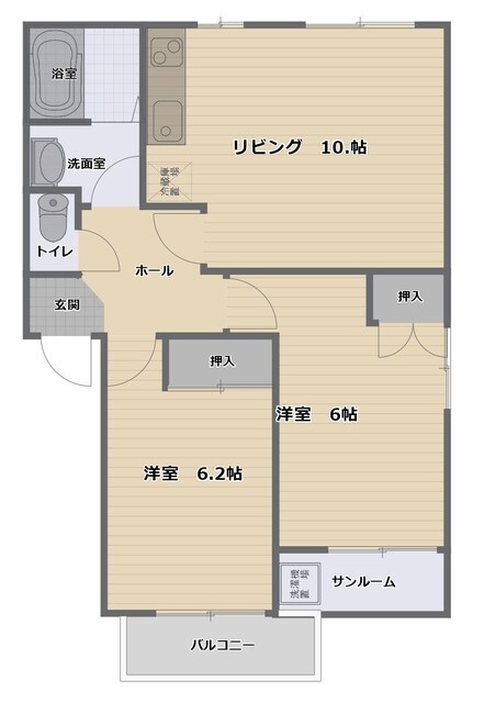 リバーサイドハイツの間取り