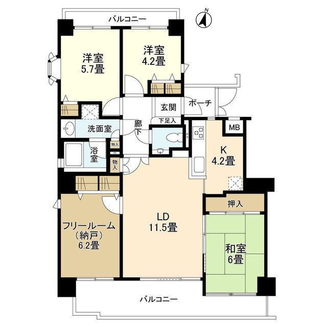 藤和岡本ホームズの間取り