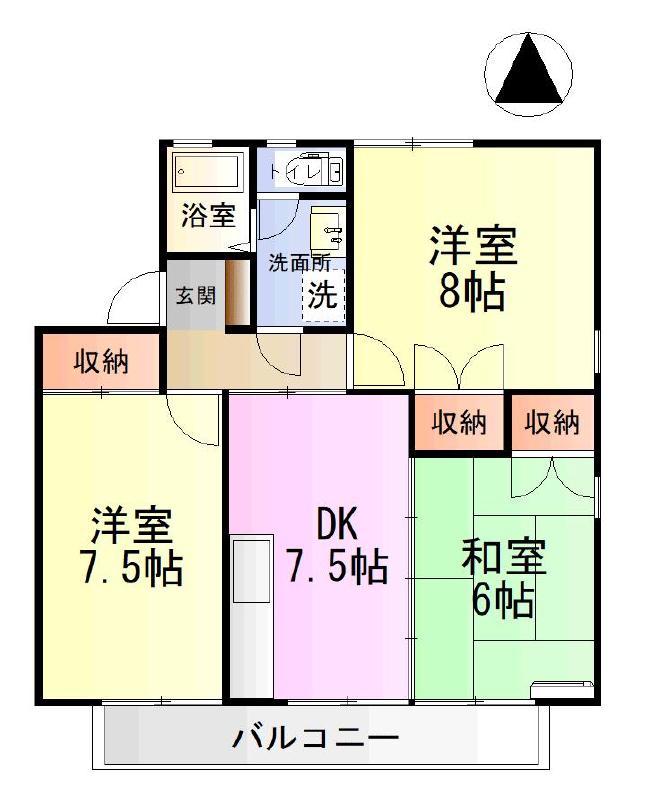 セジュールよろこび　Ｃの間取り