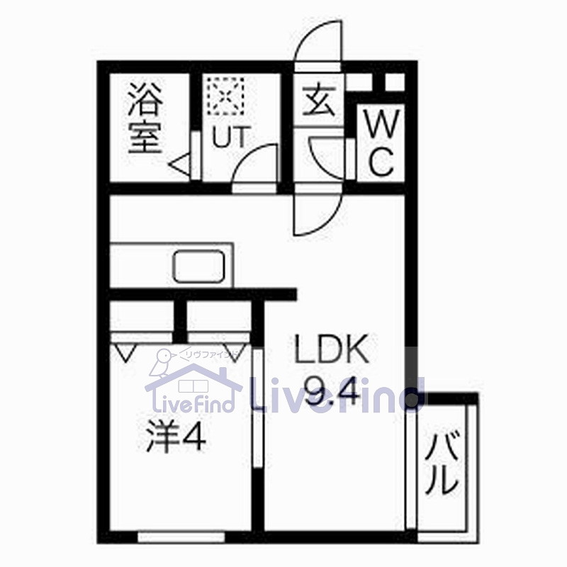 札幌市豊平区豊平二条のマンションの間取り