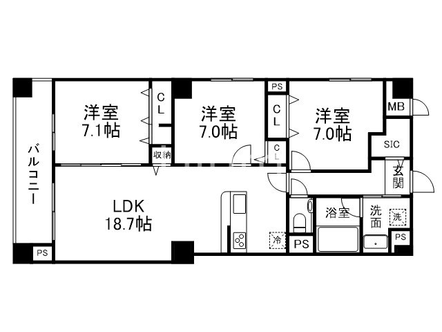 クオリア京都東山の間取り