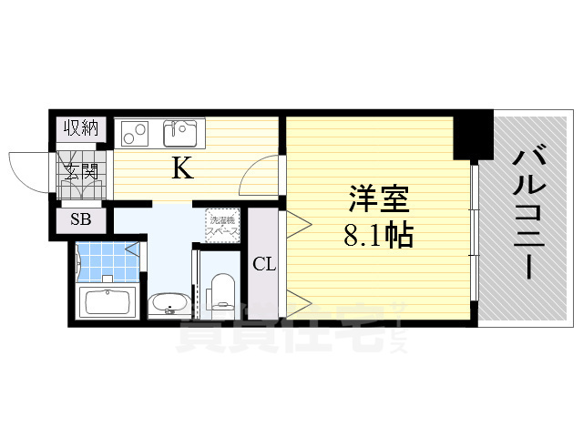 【茨木市東奈良のマンションの間取り】