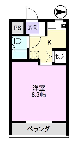 トゥゲザー21Bの間取り