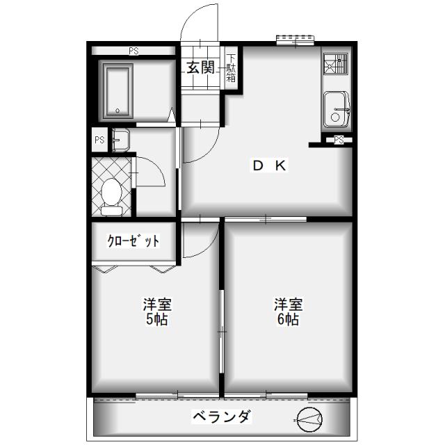 第２８愛日ハイツの間取り