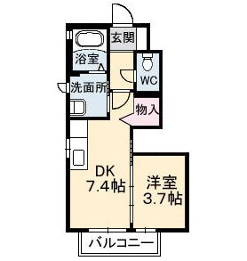 シャーメゾンMAEDA Ａ棟の間取り