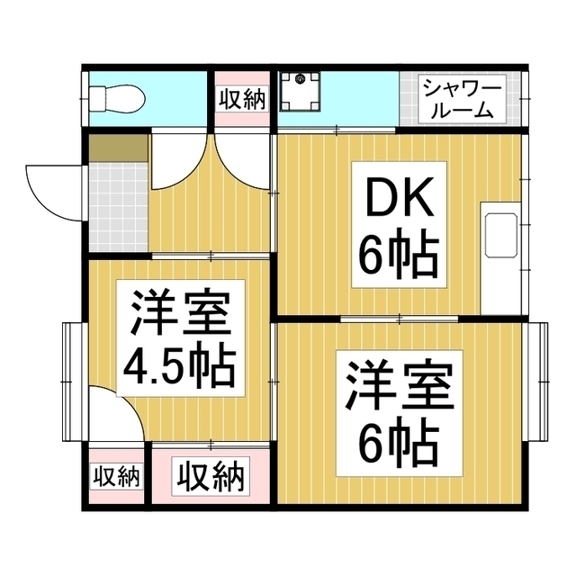 ハイツ伊那北の間取り