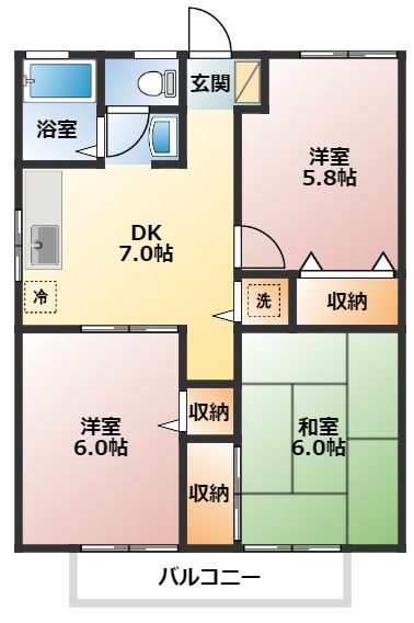 エスポワール水野の間取り