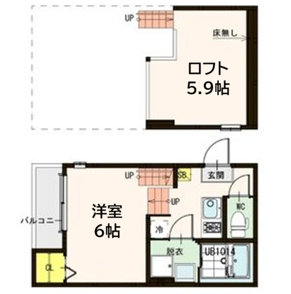 ハーモニーテラス大和町IVの間取り