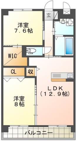 グランディール宇土の間取り