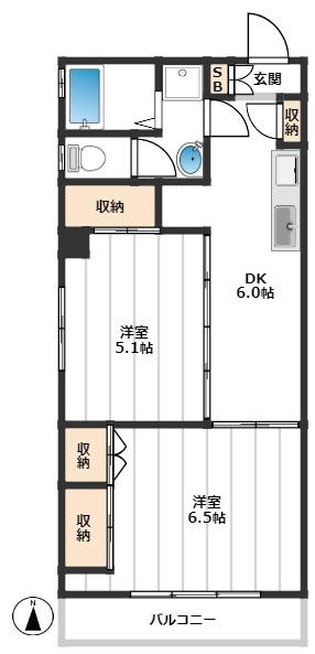 井口ビルの間取り