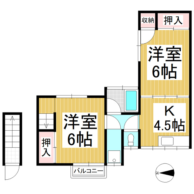 コーポラス栄の間取り