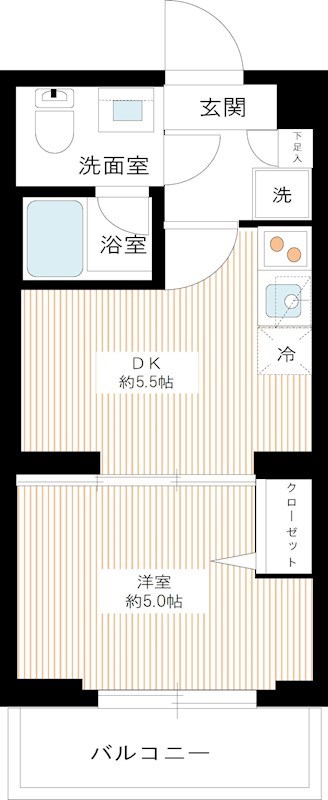 【ベルシード板橋蓮根アンベリールの間取り】