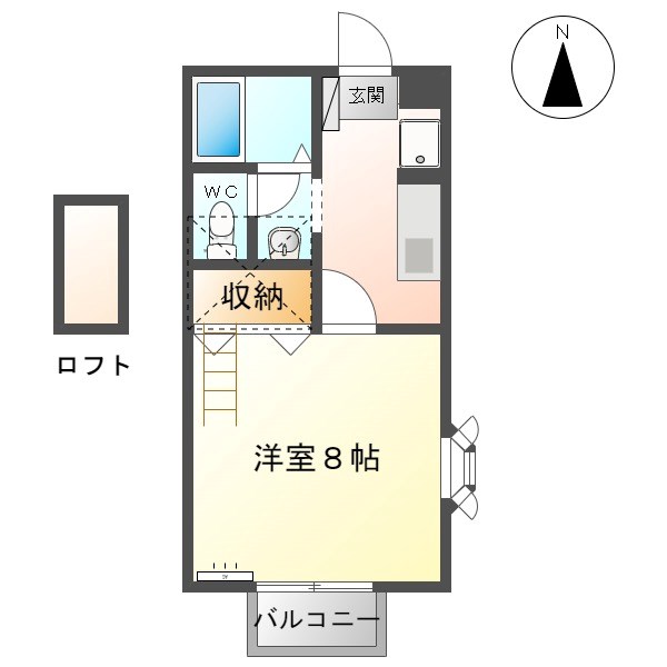 上田市国分のアパートの間取り