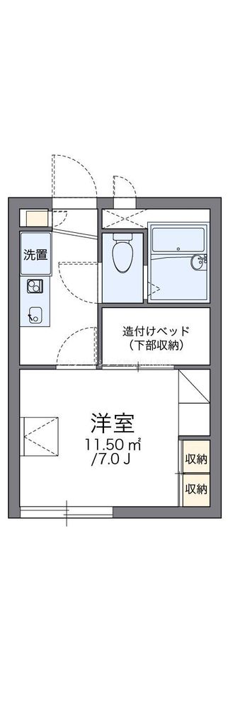 レオパレスＦ・シエルの間取り