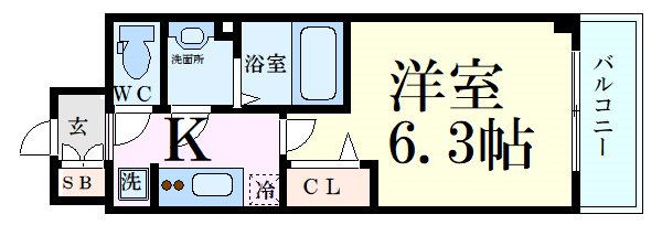 プレサンス新大阪イオリアの間取り