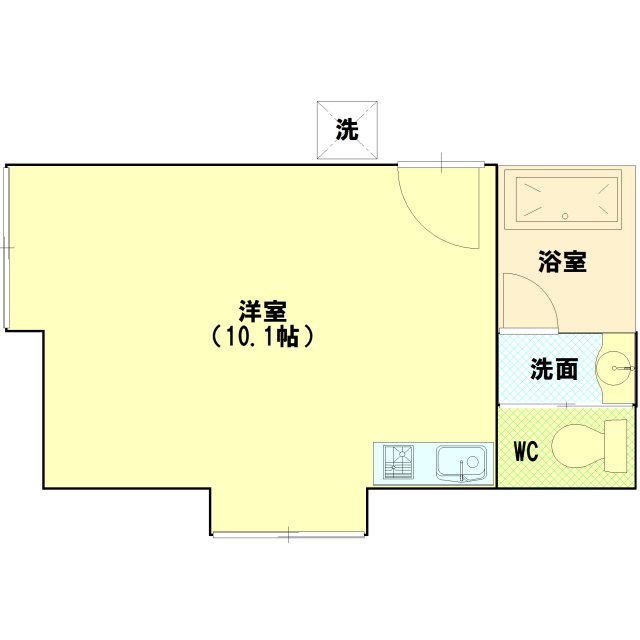 カホクハイツの間取り