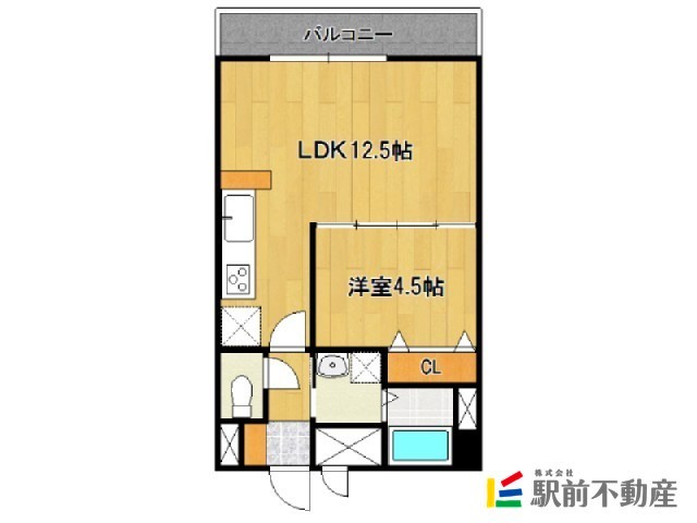 鳥栖市藤木町のマンションの間取り