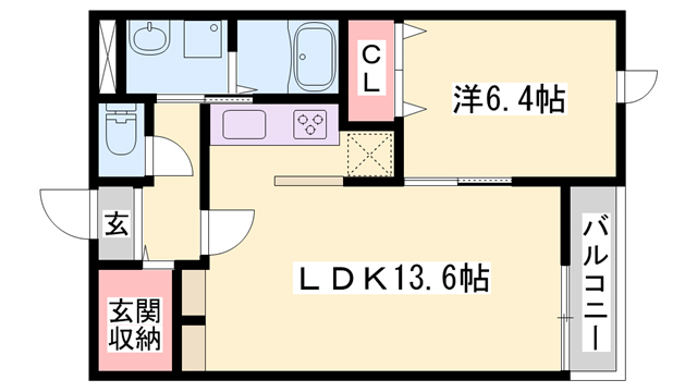 エスペランサ白鷺の間取り